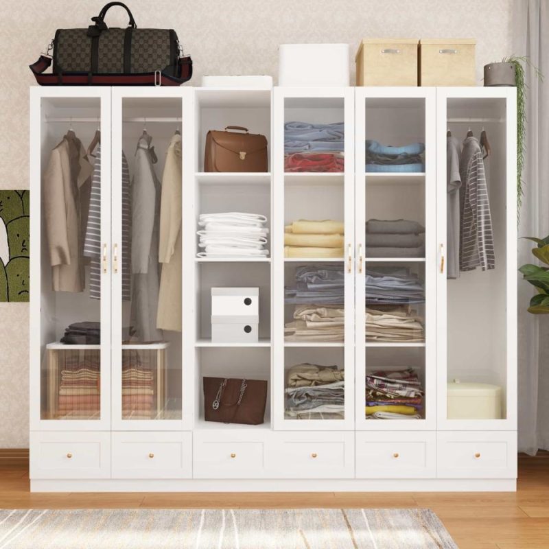 Armoires and Wardrobes | Chic Modular Closet System Wardrobe Units Armoires Home Organization Armoires & Wardrobes Armoires & Wardrobes